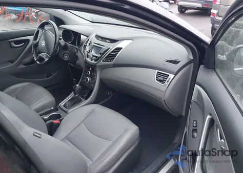 2014 Hyundai Elantra Limited from USA, damaged, VIN KMHDH4AE3EU122861